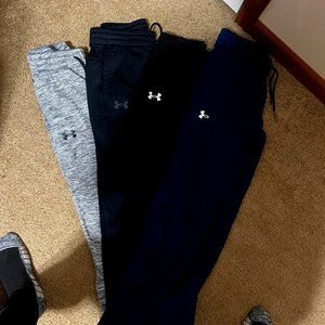 Bundle of 4, Youth Under Armor Pants, Size Large